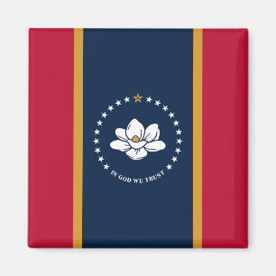 Magnet mit der Flagge von Mississippi