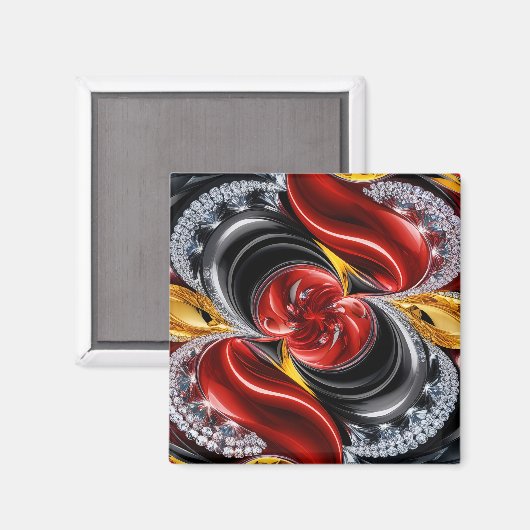 Magnet mit deutschem Farbdesign (Vorderseite/Rückseite)