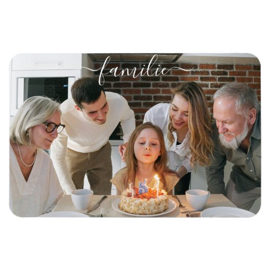 Magnet mit eigenen Fotos - Selbst Gestalten (Horizontal)