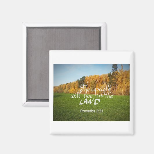 Magnet mit einem Bibelverse (Vorderseite/Rückseite)