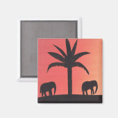 Magnet mit Elefantendesign (Vorderseite/Rückseite)