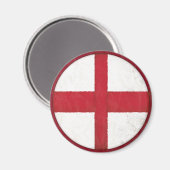 Magnet mit englischer Flagge im schmutzigen alten (Vorderseite/Rückseite)