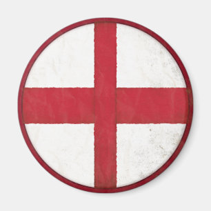 Magnet mit englischer Flagge in schmutzigem im