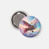 Magnet mit fantastischem Flügel mit Taktgesicht (Vorderseite/Rückseite)