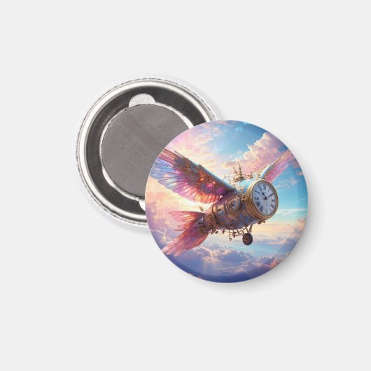 Magnet mit fantastischem Flügel mit Taktgesicht (Vorderseite/Rückseite)