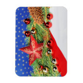 Magnet mit festlichem Weihnachts Motiv (Vertikal)