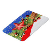 Magnet mit festlichem Weihnachts Motiv (Linke Seite)