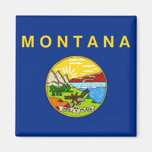Magnet mit Flag Montana Staat - USA