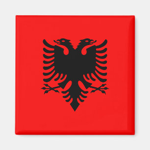 Magnet mit Flagge Albaniens (Flamuri i Shqipërisë)