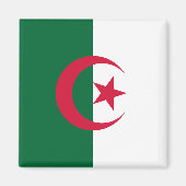 Magnet mit Flagge Algeriens (Vorne)