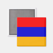 Magnet mit Flagge Armeniens (Vorderseite/Rückseite)