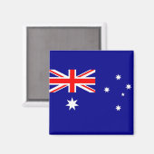 Magnet mit Flagge Australiens (Vorderseite/Rückseite)