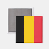 Magnet mit Flagge Belgiens (Vorderseite/Rückseite)