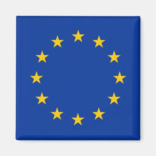 Magnet mit Flagge der europäischen Gewerkschaft (Vorne)