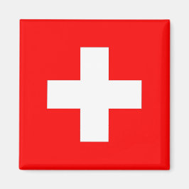 Magnet mit Flagge der Schweiz