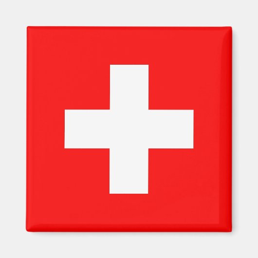 Magnet mit Flagge der Schweiz (Vorne)