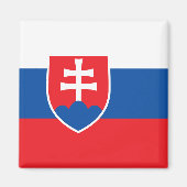 Magnet mit Flagge der Slowakei (Vorne)