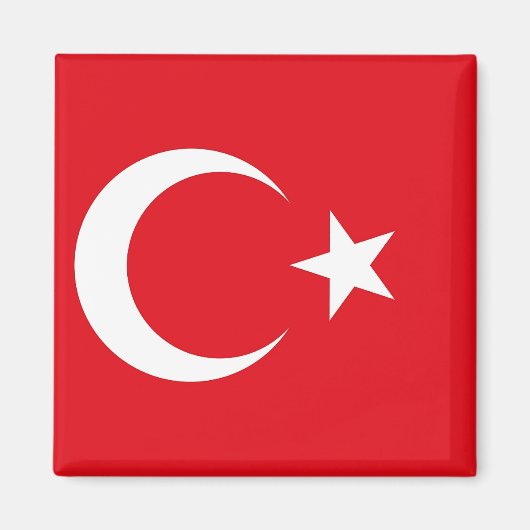 Magnet mit Flagge der Türkei (Vorne)