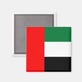 Magnet mit Flagge der Vereinigten Arabischen Emira (Vorderseite/Rückseite)