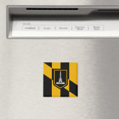 Magnet mit Flagge des Baltimore, Maryland, USA (In Situ (Geschirrspüler))