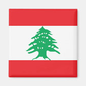 Magnet mit Flagge des Libanon (Vorne)