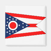 Magnet mit Flagge des Ohio-Staat - USA (Vorne)