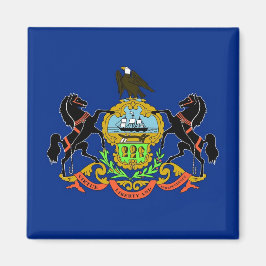 Magnet mit Flagge des Pennsylvania-Staat - USA