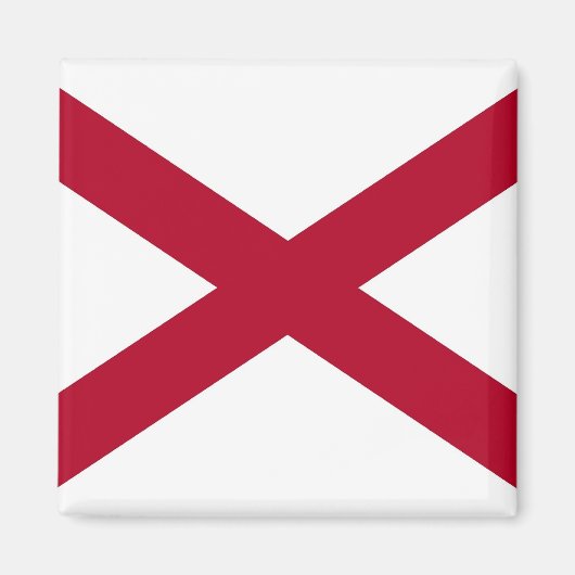 Magnet mit Flagge des Staat Alabama - USA (Vorne)