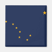 Magnet mit Flagge des Staat Alaska - USA (Vorne)