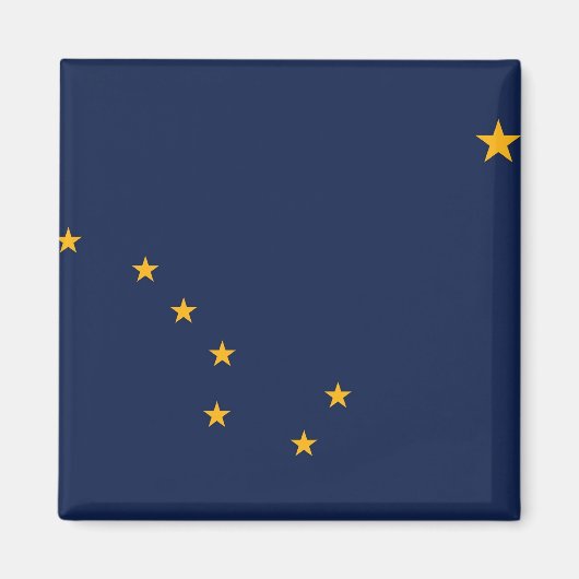 Magnet mit Flagge des Staat Alaska - USA (Vorne)