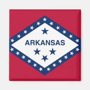 Magnet mit Flagge des Staat Arkansas - USA