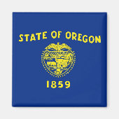 Magnet mit Flagge des Staat Oregon - USA (Vorne)