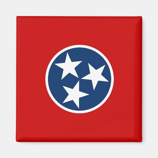Magnet mit Flagge des Tennessee-Staat - USA (Vorne)