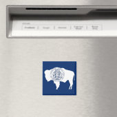 Magnet mit Flagge des Wyoming-Staat - USA (In Situ (Geschirrspüler))