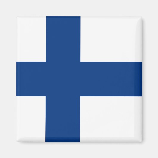 Magnet mit Flagge Finnlands (Vorne)