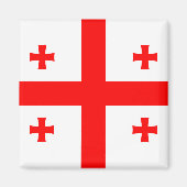 Magnet mit Flagge Georgiens (Vorne)