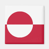 Magnet mit Flagge Grönlands (Vorne)