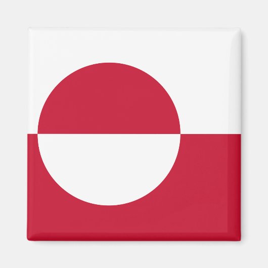 Magnet mit Flagge Grönlands (Vorne)
