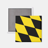 Magnet mit Flagge in München, Deutschland (Vorderseite/Rückseite)