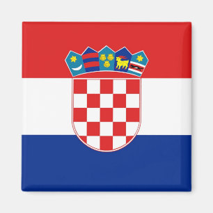 Magnet mit Flagge Kroatiens