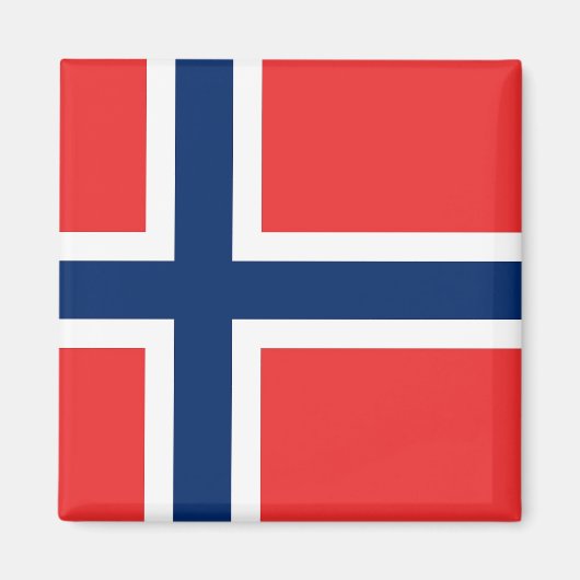 Magnet mit Flagge Norwegens (Vorne)
