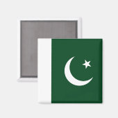 Magnet mit Flagge Pakistans (Vorderseite/Rückseite)
