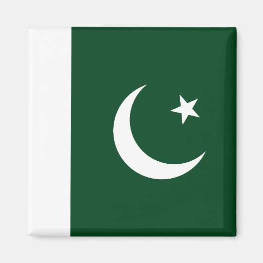 Magnet mit Flagge Pakistans (Vorne)