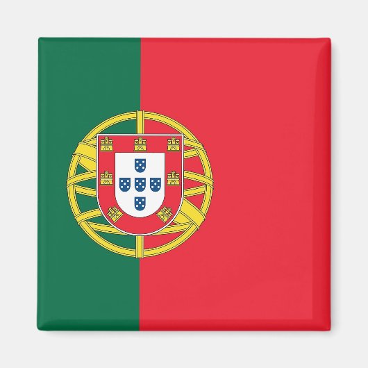 Magnet mit Flagge Portugals (Vorne)
