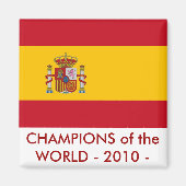 Magnet mit Flagge Spaniens (Vorne)