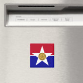 Magnet mit Flagge von Dallas, Texas, USA (In Situ (Geschirrspüler))