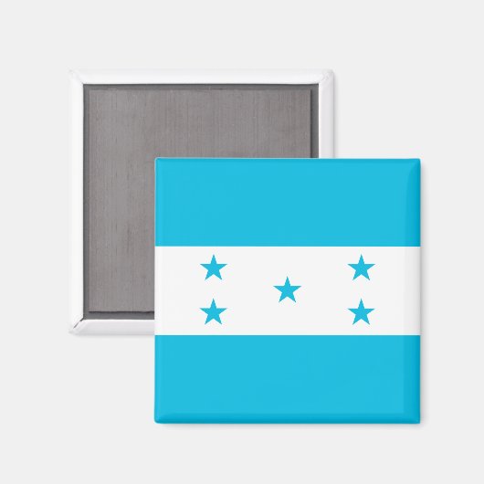 Magnet mit Flagge von Honduras (Vorderseite/Rückseite)