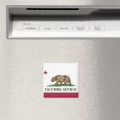 Magnet mit Flagge von Kalifornien Staat - USA (In Situ (Geschirrspüler))
