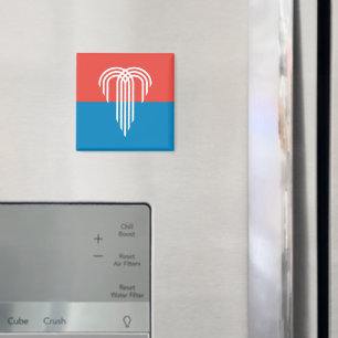 Magnet mit Flagge von Kansas City, Missouri