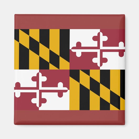 Magnet mit Flagge von Maryland Staat - USA (Vorne)
